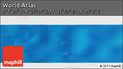 Physical Panoramic Map of the Area around 8° 44' 0" S, 78° 16' 30" E