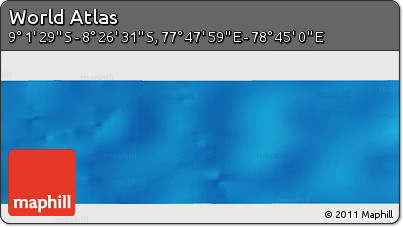 Physical Panoramic Map of the Area around 8° 44' 0" S, 78° 16' 30" E