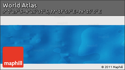 Political Panoramic Map of the Area around 8° 44' 0" S, 78° 16' 30" E