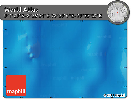 Physical Map of the Area around 8° 44' 0" S, 79° 7' 30" E