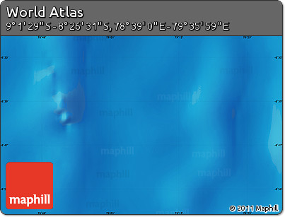Physical Map of the Area around 8° 44' 0" S, 79° 7' 30" E
