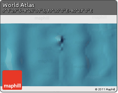 Satellite 3D Map of the Area around 8° 44' 0" S, 79° 58' 29" E
