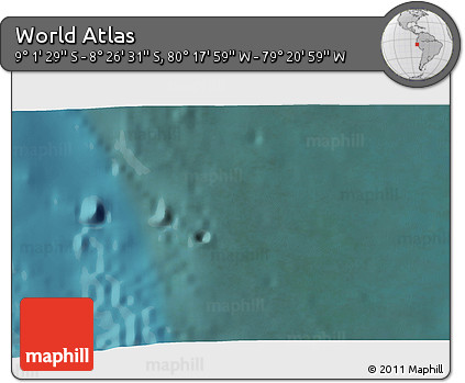Satellite 3D Map of the Area around 8° 44' 0" S, 79° 49' 29" W