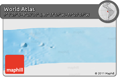 Physical Panoramic Map of the Area around 8° 44' 0" S, 79° 49' 29" W