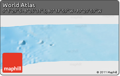 Physical Panoramic Map of the Area around 8° 44' 0" S, 79° 49' 29" W