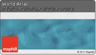 Satellite Panoramic Map of the Area around 8° 44' 0" S, 7° 43' 29" E