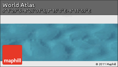 Satellite Panoramic Map of the Area around 8° 44' 0" S, 7° 43' 29" E
