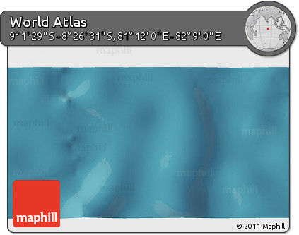 Satellite 3D Map of the Area around 8° 44' 0" S, 81° 40' 30" E