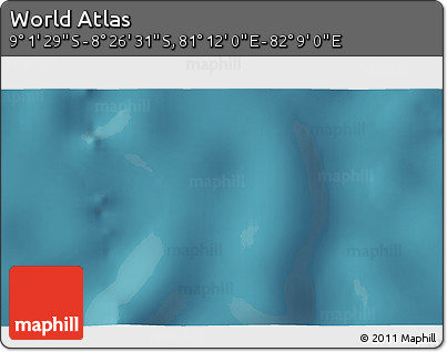 Satellite 3D Map of the Area around 8° 44' 0" S, 81° 40' 30" E