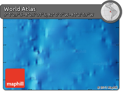 Physical Map of the Area around 8° 44' 0" S, 81° 31' 30" W
