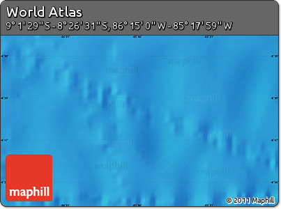Physical Map of the Area around 8° 44' 0" S, 85° 46' 30" W