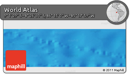 Physical Panoramic Map of the Area around 8° 44' 0" S, 85° 46' 30" W