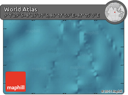 Satellite Map of the Area around 8° 44' 0" S, 86° 46' 30" E