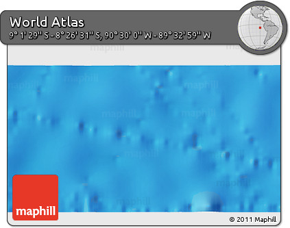 Physical 3D Map of the Area around 8° 44' 0" S, 90° 1' 30" W