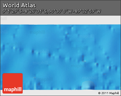Physical 3D Map of the Area around 8° 44' 0" S, 90° 1' 30" W