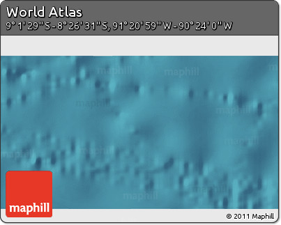 Satellite 3D Map of the Area around 8° 44' 0" S, 90° 52' 30" W