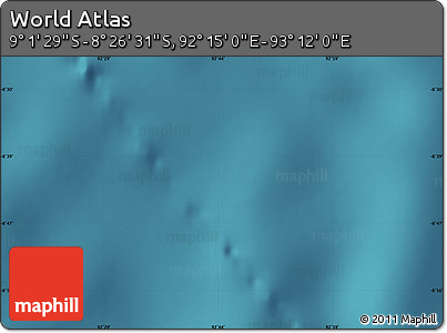 Satellite Map of the Area around 8° 44' 0" S, 92° 43' 29" E