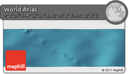 Satellite Panoramic Map of the Area around 8° 44' 0" S, 92° 43' 29" E