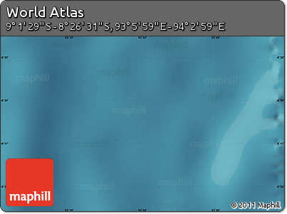 Satellite Map of the Area around 8° 44' 0" S, 93° 34' 29" E