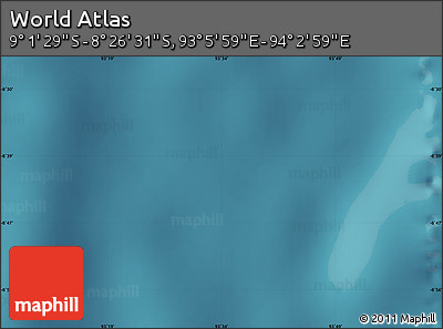 Satellite Map of the Area around 8° 44' 0" S, 93° 34' 29" E