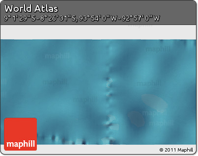 Satellite 3D Map of the Area around 8° 44' 0" S, 93° 25' 30" W