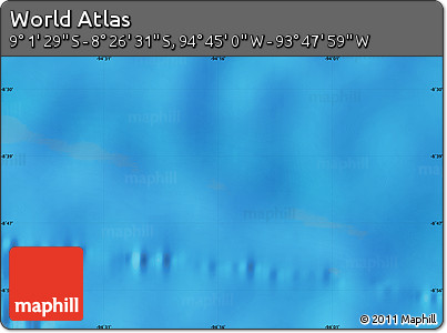 Physical Map of the Area around 8° 44' 0" S, 94° 16' 30" W