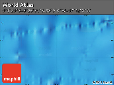Physical Map of the Area around 8° 44' 0" S, 97° 40' 30" W