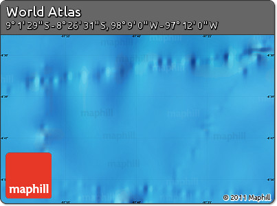 Physical Map of the Area around 8° 44' 0" S, 97° 40' 30" W