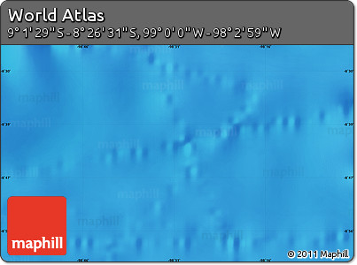 Physical Map of the Area around 8° 44' 0" S, 98° 31' 30" W