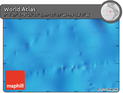 Physical Map of the Area around 8° 44' 0" S, 99° 22' 30" W