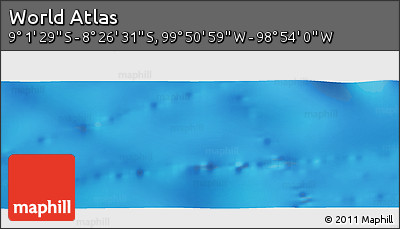Physical Panoramic Map of the Area around 8° 44' 0" S, 99° 22' 30" W