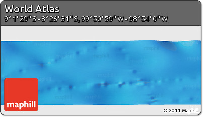 Physical Panoramic Map of the Area around 8° 44' 0" S, 99° 22' 30" W