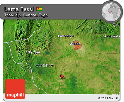 Satellite 3D Map of Lama Tessi