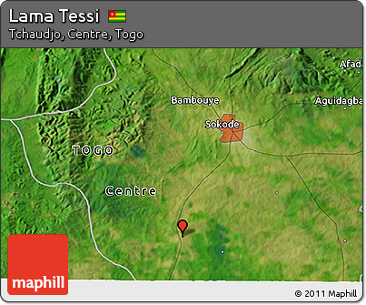 Satellite 3D Map of Lama Tessi