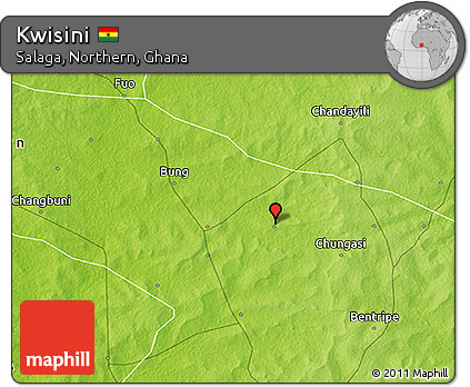 Physical 3D Map of Kwisini