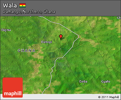 Satellite 3D Map of Wala
