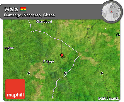 Satellite Map of Wala