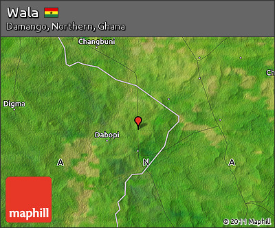 Satellite Map of Wala