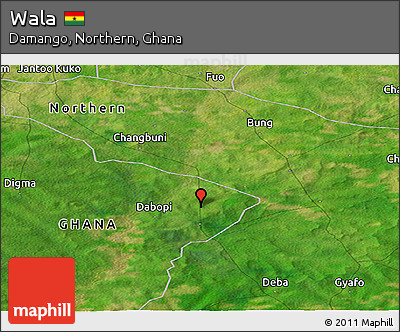 Satellite Panoramic Map of Wala