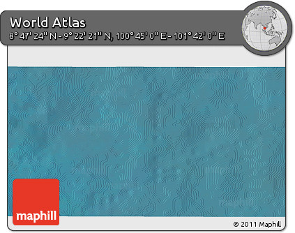 Satellite 3D Map of the Area around 9° 4' 52" N, 101° 13' 29" E