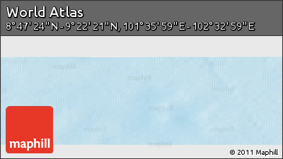 Physical Panoramic Map of the Area around 9° 4' 52" N, 102° 4' 29" E