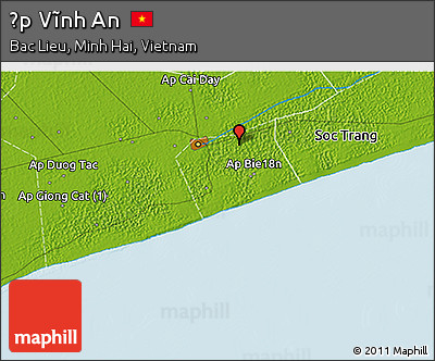 Physical 3D Map of Ấp Vĩnh An