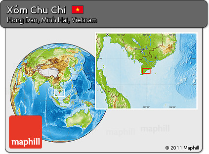 Physical Location Map of Xóm Chu Chi