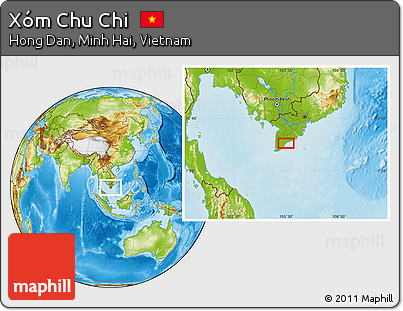 Physical Location Map of Xóm Chu Chi