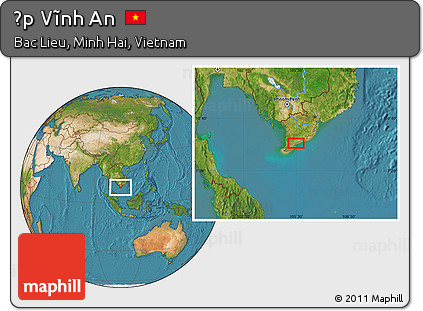 Satellite Location Map of Ấp Vĩnh An