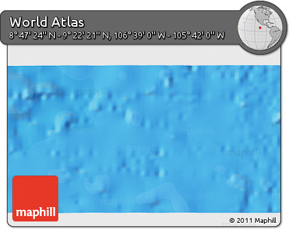 Political 3D Map of the Area around 9° 4' 52" N, 106° 10' 30" W