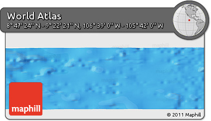 Political Panoramic Map of the Area around 9° 4' 52" N, 106° 10' 30" W