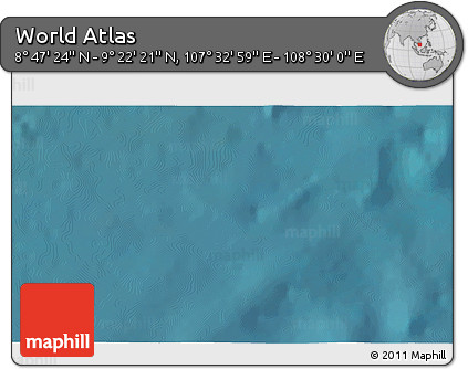 Satellite 3D Map of the Area around 9° 4' 52" N, 108° 1' 30" E