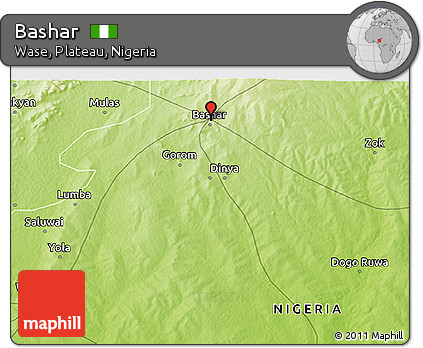 Physical 3D Map of Bashar