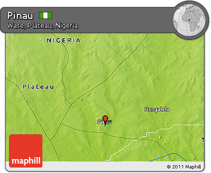 Physical 3D Map of Pinau